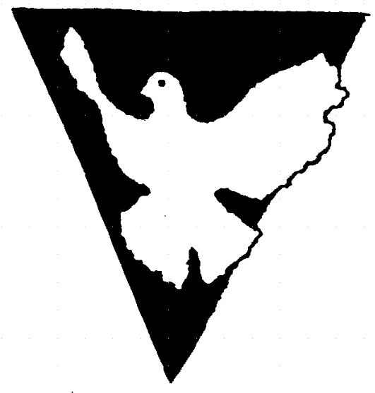 Logo: Taube auf Dreieck