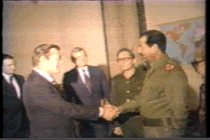 Rumsfeld für Saddam