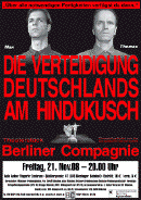 Die Verteidigung Deutschlands am Hindukusch Berliner Compagnie 21.11.2008